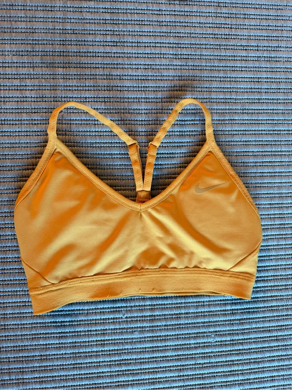 Nike Orange Strappy Light-Support Sports Bra